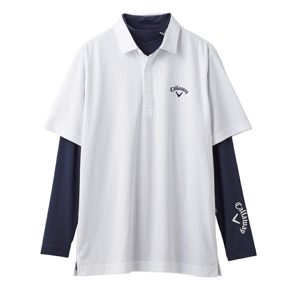 Callaway ストライププリントカノコセットシャツ 25SS C25134126