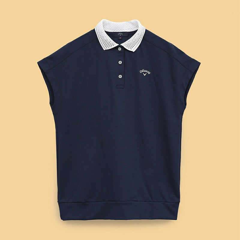 ベストスポーツ Callaway（キャロウェイ）製品。Callaway -3℃裏クールフレンチスリーブポロシャツ 25SS C25134208