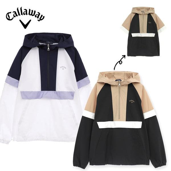 セール品 Callaway 2WAYハーフジップフーディーブルゾン 25FW C25215200