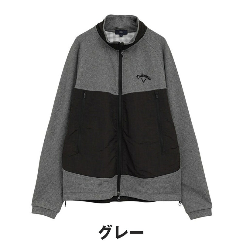 ベストスポーツ Callaway（キャロウェイ）製品。Callaway バックグリッド裏起毛フルジップスウェット 25FW C25217104