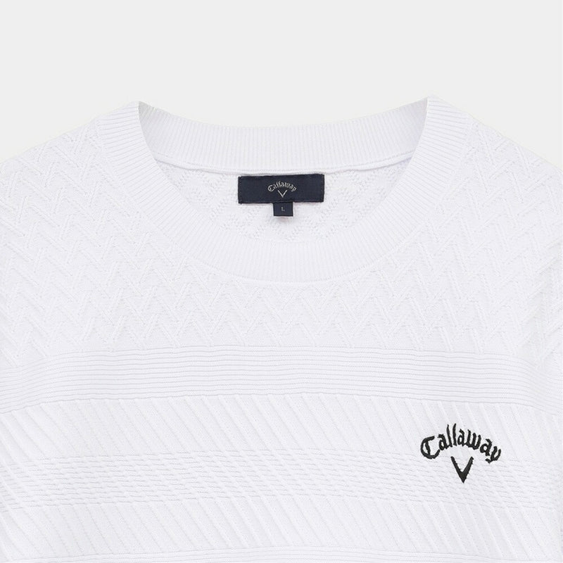 ベストスポーツ Callaway（キャロウェイ）製品。Callaway ガーター編みクルーネックニット 25FW C25218100