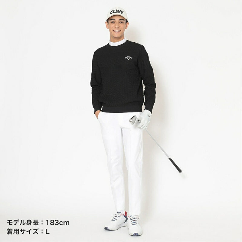 ベストスポーツ Callaway（キャロウェイ）製品。Callaway ガーター編みクルーネックニット 25FW C25218100