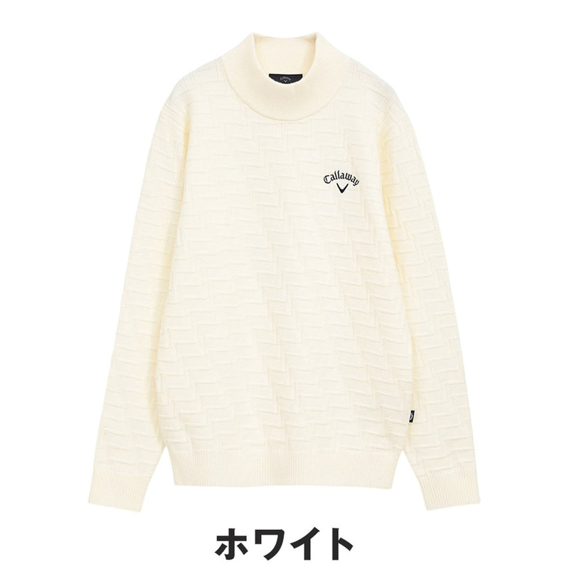 ベストスポーツ Callaway（キャロウェイ）製品。Callaway リンクス編みハイネックニット 25FW C25218104