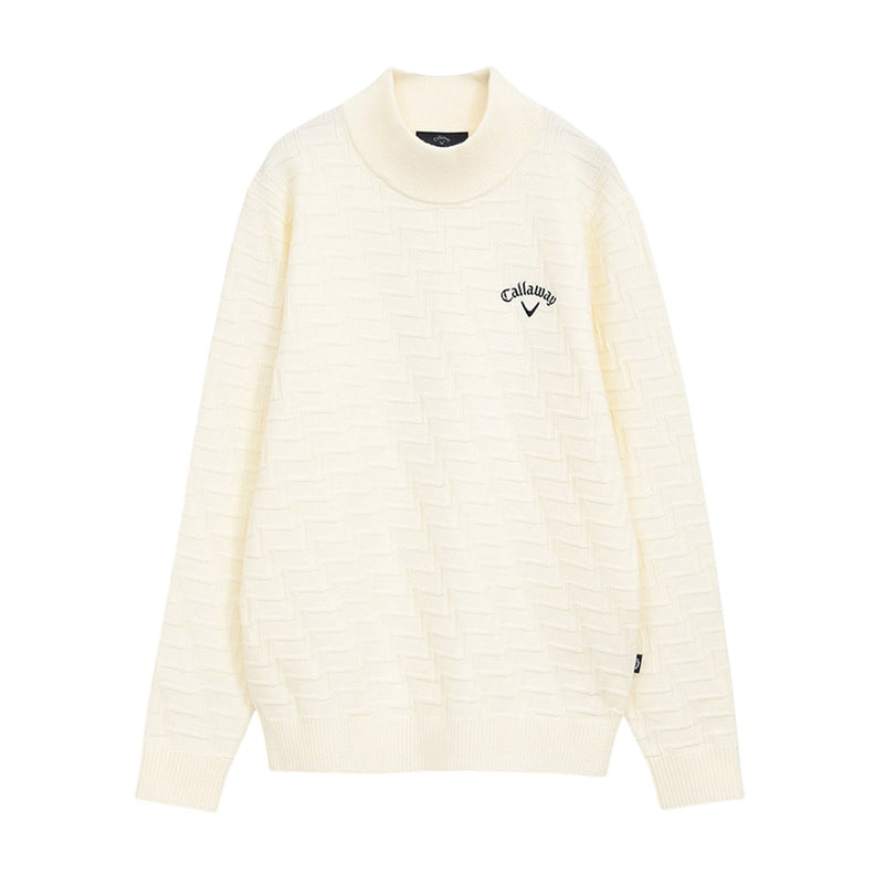 ベストスポーツ Callaway リンクス編みハイネックニット 25FW C25218104