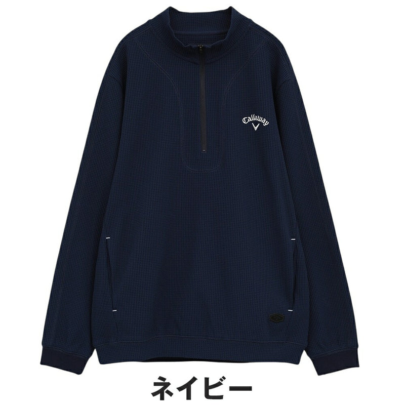 ベストスポーツ Callaway（キャロウェイ）製品。Callaway ワッフルハーフジップモックネックシャツ 25FW C25233103