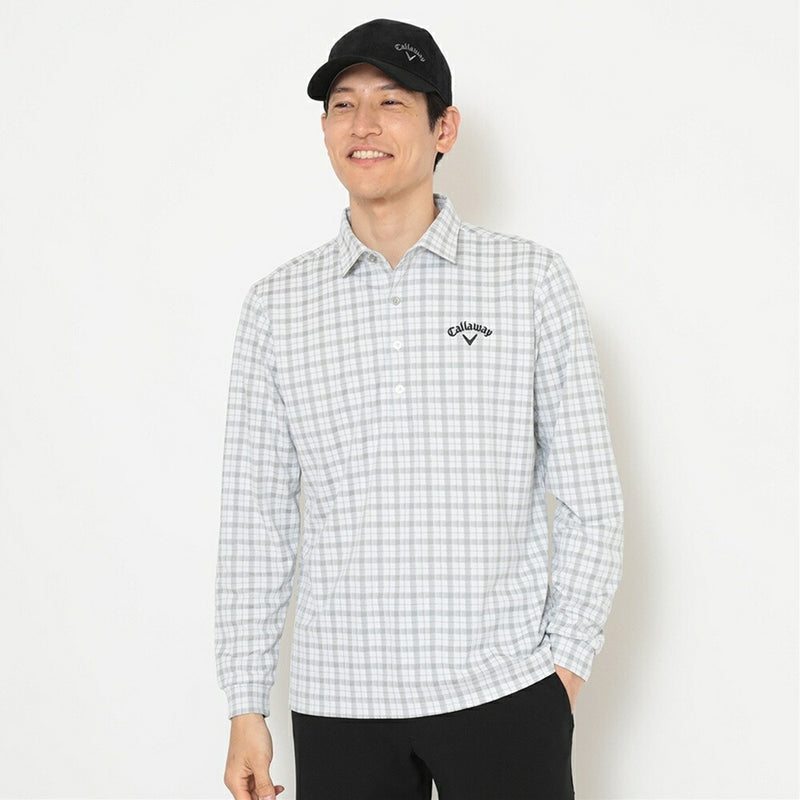 ベストスポーツ Callaway（キャロウェイ）製品。Callaway チェックジャカード長袖シャツ 25FW C25233108
