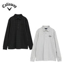 ベストスポーツ Callaway（キャロウェイ）製品。Callaway チェックジャカード長袖シャツ 25FW C25233108