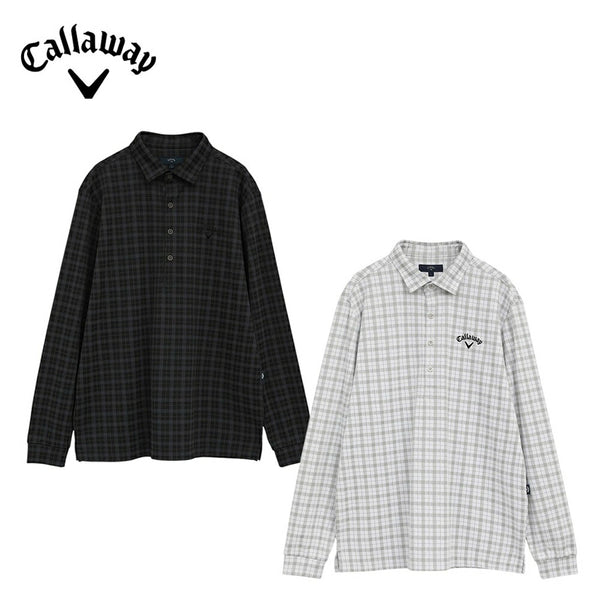 スポーツ Callaway（キャロウェイ）製品。Callaway チェックジャカード長袖シャツ 25FW C25233108