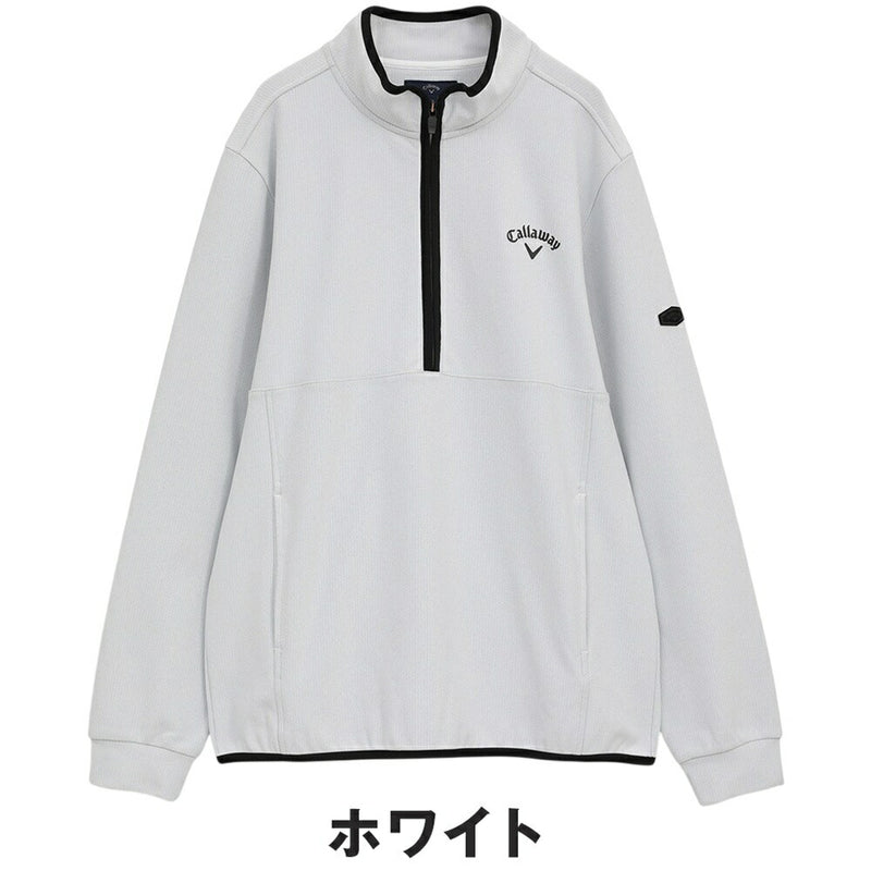 ベストスポーツ Callaway（キャロウェイ）製品。Callaway 裏起毛ハーフジップモックネックシャツ 25FW C25233109