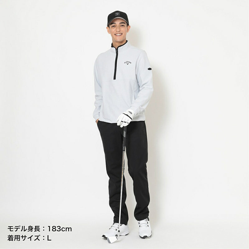 ベストスポーツ Callaway（キャロウェイ）製品。Callaway 裏起毛ハーフジップモックネックシャツ 25FW C25233109
