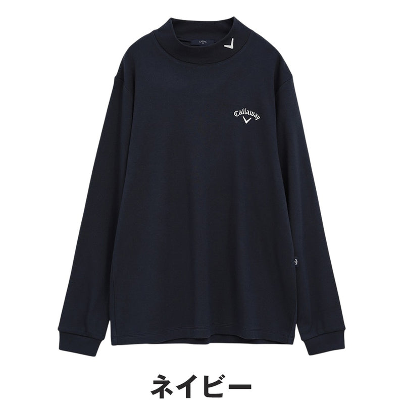 ベストスポーツ Callaway（キャロウェイ）製品。Callaway 裏起毛スムースモックネックシャツ 25FW C25233111