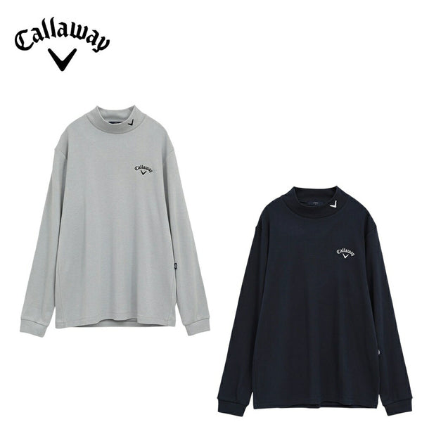  Callaway（キャロウェイ）製品。Callaway 裏起毛スムースモックネックシャツ 25FW C25233111
