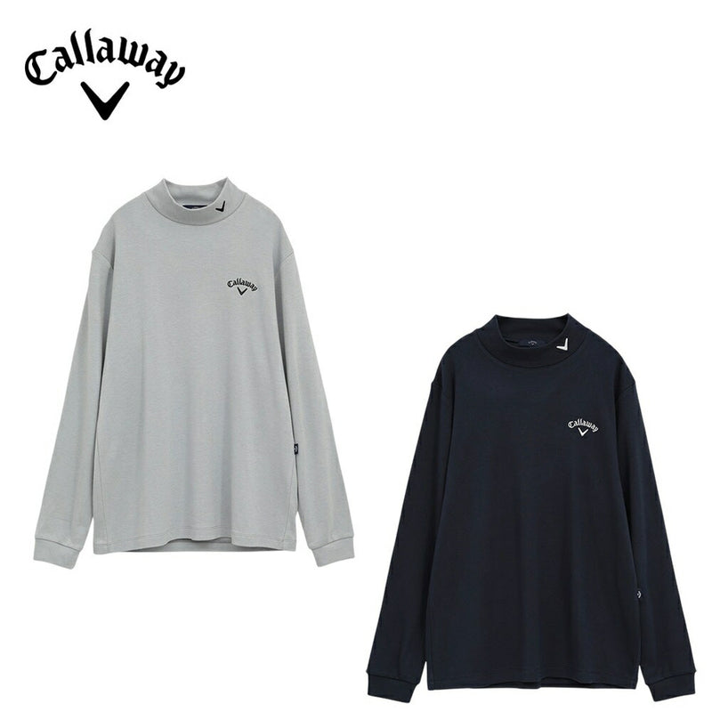 ベストスポーツ Callaway（キャロウェイ）製品。Callaway 裏起毛スムースモックネックシャツ 25FW C25233111