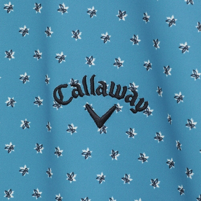 ベストスポーツ Callaway（キャロウェイ）製品。Callaway ミニフラワープリントハイゲージカノコシャツ 25SS C25234102
