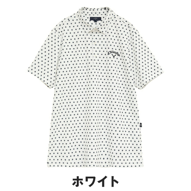 ベストスポーツ Callaway（キャロウェイ）製品。Callaway ミニフラワープリントハイゲージカノコシャツ 25SS C25234102