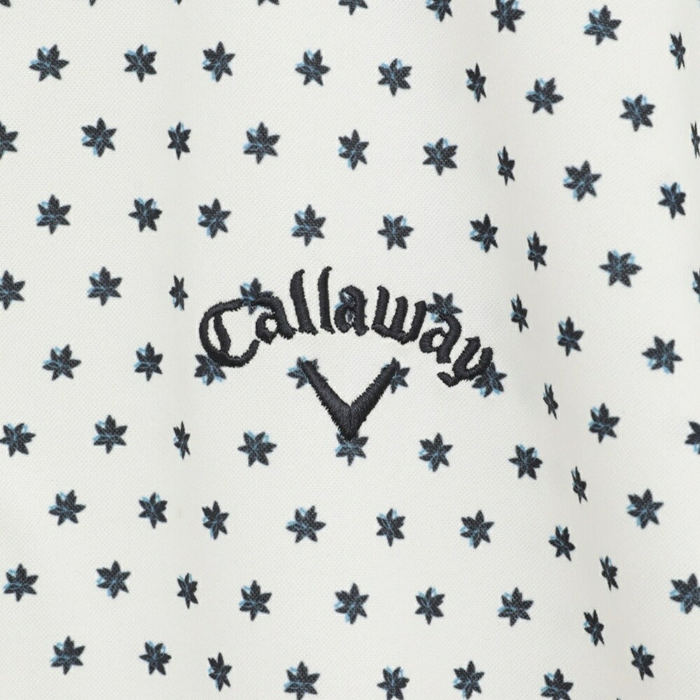 Callaway ミニフラワープリントハイゲージカノコシャツ 25SS C25234102
