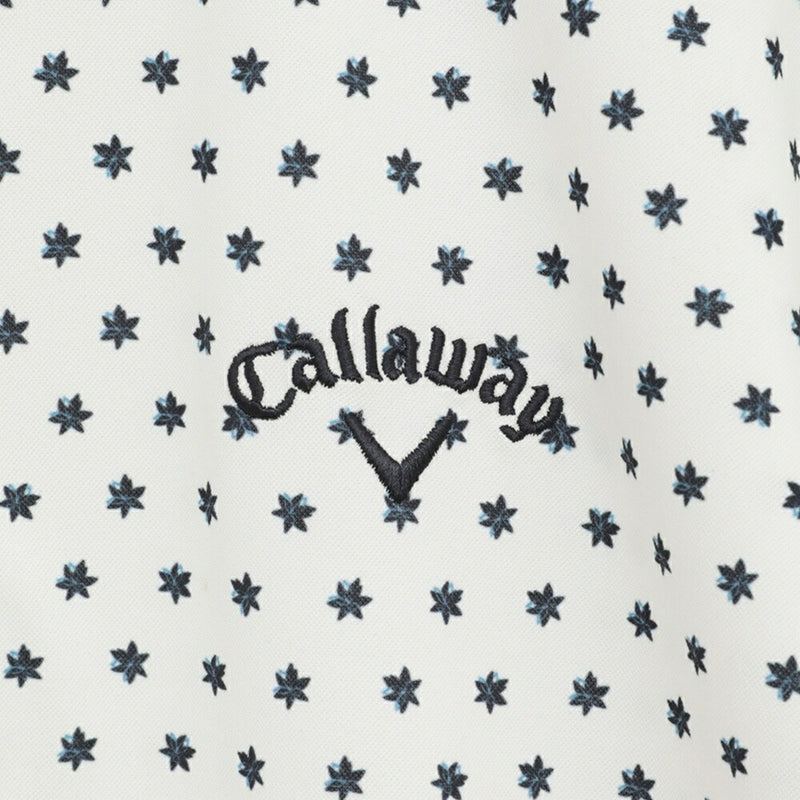 ベストスポーツ Callaway（キャロウェイ）製品。Callaway ミニフラワープリントハイゲージカノコシャツ 25SS C25234102