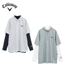 ベストスポーツ Callaway（キャロウェイ）製品。Callaway チェックプリントセットシャツ(インナー付き) 25FW C25234109