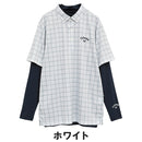 ベストスポーツ Callaway（キャロウェイ）製品。Callaway チェックプリントセットシャツ(インナー付き) 25FW C25234109