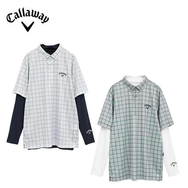 Callaway（キャロウェイ） Callaway（キャロウェイ）製品。Callaway チェックプリントセットシャツ(インナー付き) 25FW C25234109