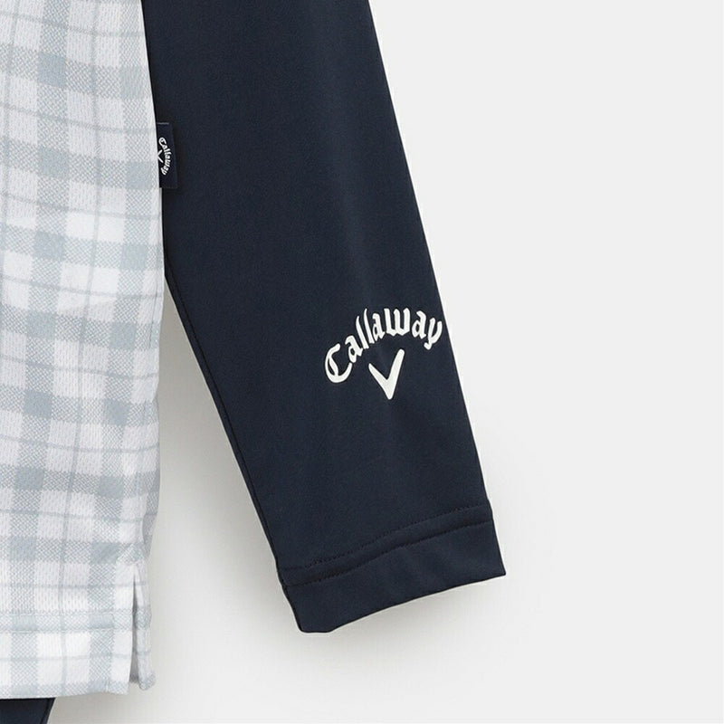 ベストスポーツ Callaway（キャロウェイ）製品。Callaway チェックプリントセットシャツ(インナー付き) 25FW C25234109
