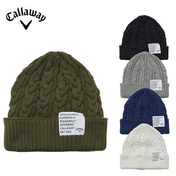 セール品 Callaway（キャロウェイ）製品。Callaway ケーブル編ビーニー 25FW 252911231180FR