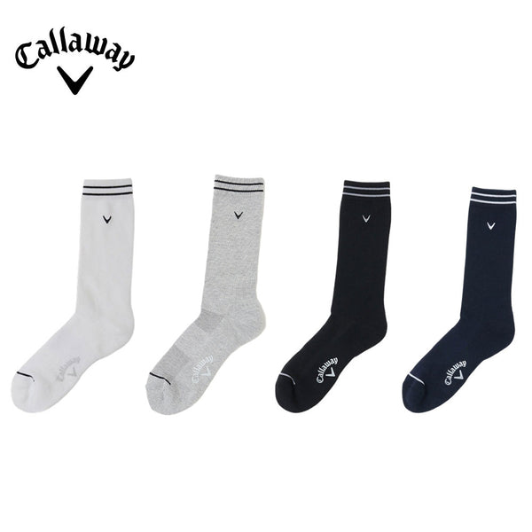 ゴルフ Callaway 定番クルーソックス パッケージ入り 25FW C25993101