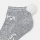 ベストスポーツ Callaway（キャロウェイ）製品。Callaway ラブキャロウェイファーポンポン付きアンクルソックス 26FW C26293202
