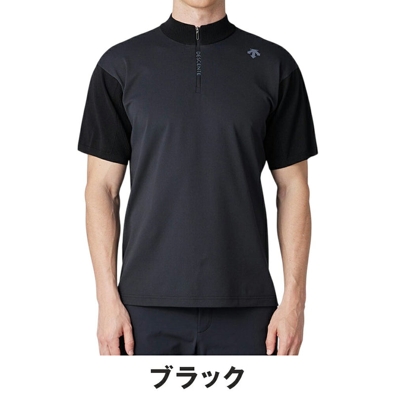 DESCENTE GOLF ハーフジップハイブリッド半袖シャツ 25SS