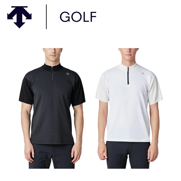 DESCENTE - ☆DESCENTE GOLF☆ デサント韓国　スリムライン　半袖 DESCENTE GOLF ハーフジップハイブリッド半袖シャツ 25SS