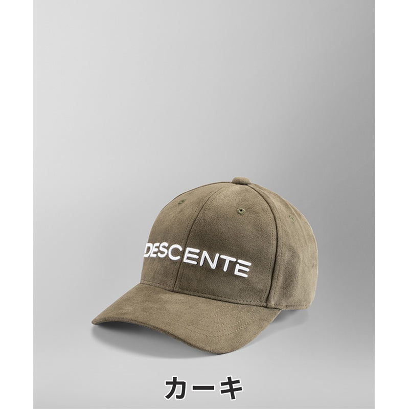 ベストスポーツ DESCENTE GOLF（デサントゴルフ）製品。DESCENTE GOLF ヌバック調ロゴ刺繍キャップ 23FW DGBWJC07