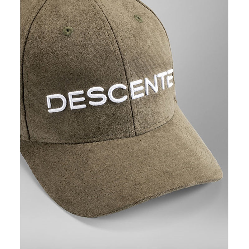 ベストスポーツ DESCENTE GOLF（デサントゴルフ）製品。DESCENTE GOLF ヌバック調ロゴ刺繍キャップ 23FW DGBWJC07