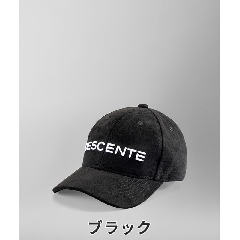 ベストスポーツ DESCENTE GOLF（デサントゴルフ）製品。DESCENTE GOLF ヌバック調ロゴ刺繍キャップ 23FW DGBWJC07