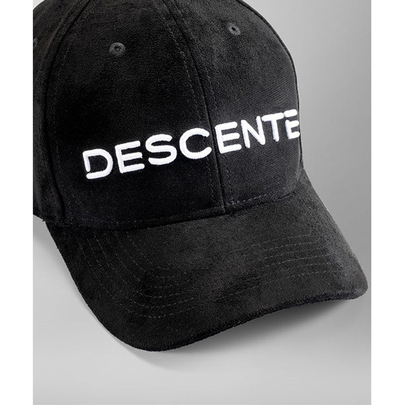 ベストスポーツ DESCENTE GOLF（デサントゴルフ）製品。DESCENTE GOLF ヌバック調ロゴ刺繍キャップ 23FW DGBWJC07