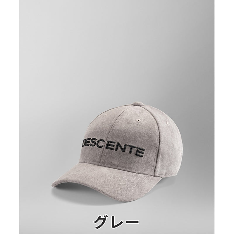 ベストスポーツ DESCENTE GOLF（デサントゴルフ）製品。DESCENTE GOLF ヌバック調ロゴ刺繍キャップ 23FW DGBWJC07