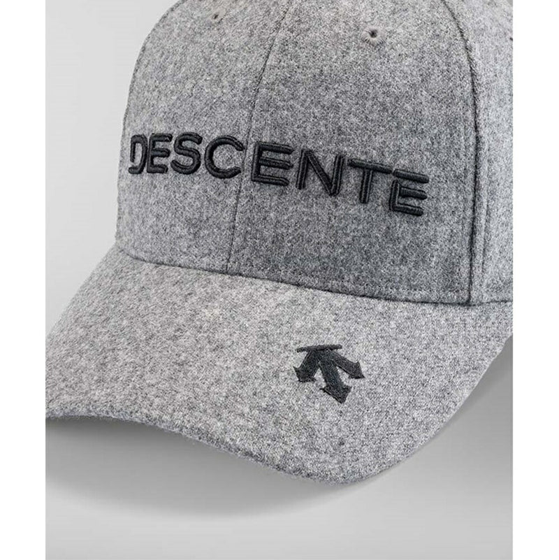 ベストスポーツ DESCENTE GOLF（デサントゴルフ）製品。DESCENTE GOLF ウールナイロンフラノロゴ刺繍キャップ 23FW DGBWJC09