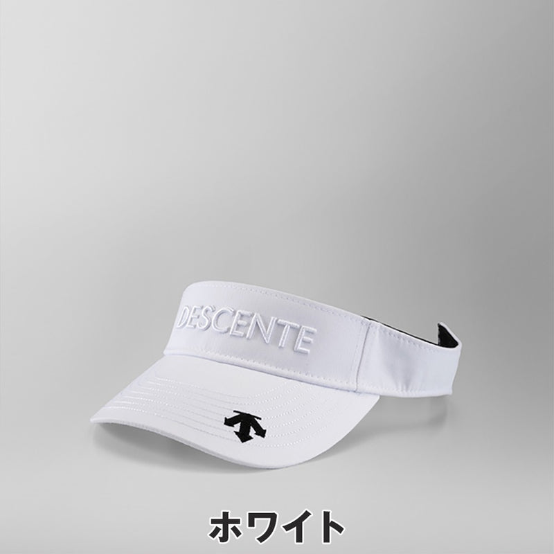 ベストスポーツ DESCENTE GOLF（デサントゴルフ）製品。DESCENTE GOLF 3Dロゴ刺繍サンバイザー 24FW DGBXJC52