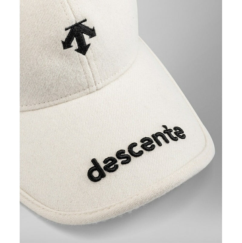 ベストスポーツ DESCENTE GOLF（デサントゴルフ）製品。DESCENTE GOLF ウールナイロンフラノロゴ刺繍キャップ 23FW DGCWJC03