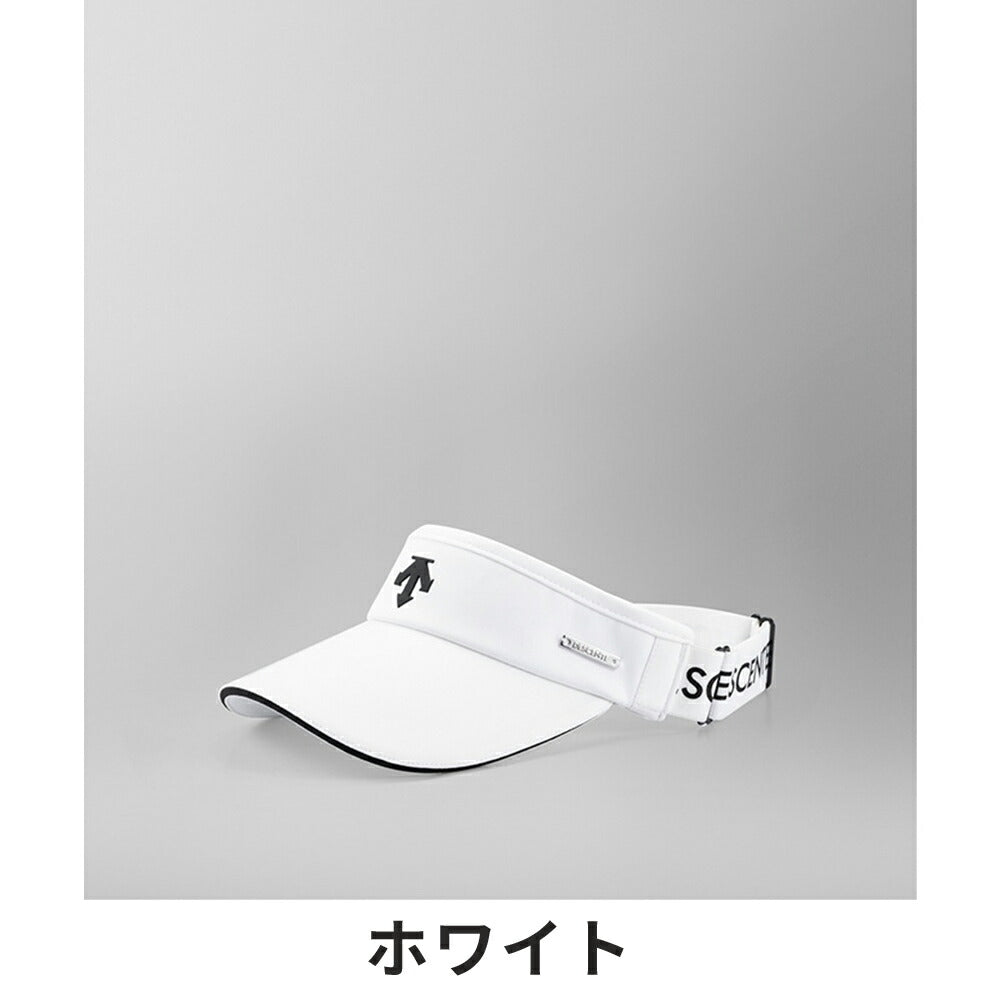 DESCENTE - ☆DESCENTE GOLF 韓国☆耳当て　サンバイザー　ホワイト イヤーウォーマー付 サンバイザー | デサントゴルフ公式