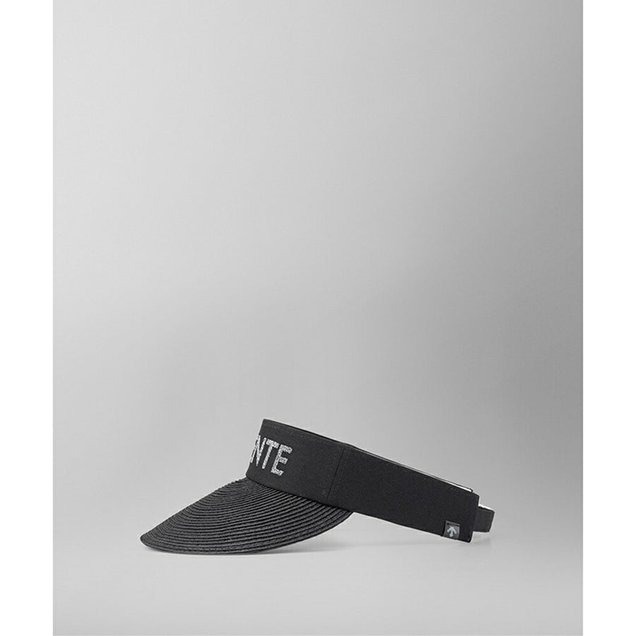 新品DESCENTE GOLFベージュ ペーパーバイザー SWAROVSKI - メルカリ