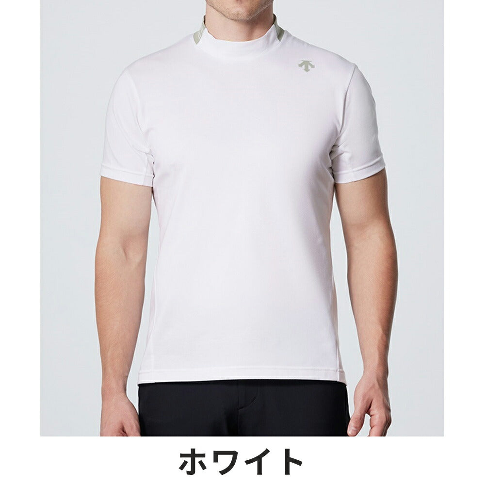 DESCENTE GOLF モックネック天竺半袖シャツ 24SS DGMXJA12