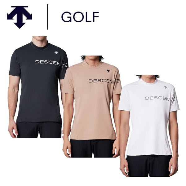 ゴルフ - ウェア DESCENTE GOLF（デサントゴルフ）製品。DESCENTE GOLF モックネックベアスムース半袖シャツ 24SS DGMXJA17