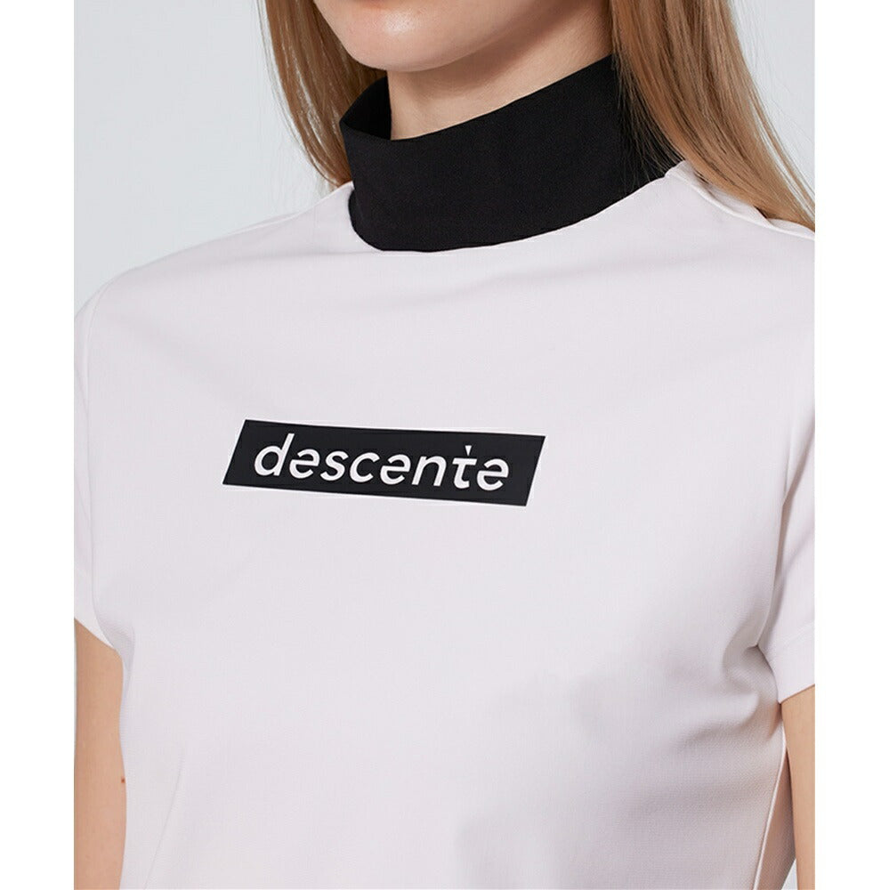 DESCENTE GOLF モックネックトリコットメッシュ半袖シャツ 24SS DESCENTE GOLF モックネックトリコットメッシュ半袖シャツ 24SS