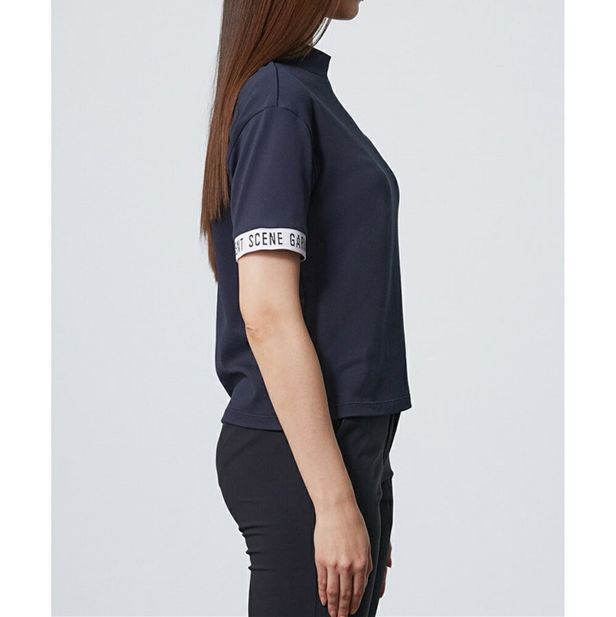 DESCENTE GOLF DSG COLLECTION モックネック鹿の子シャツ 24SS DESCENTE GOLF DSG COLLECTION モックネック鹿の子シャツ 24SS