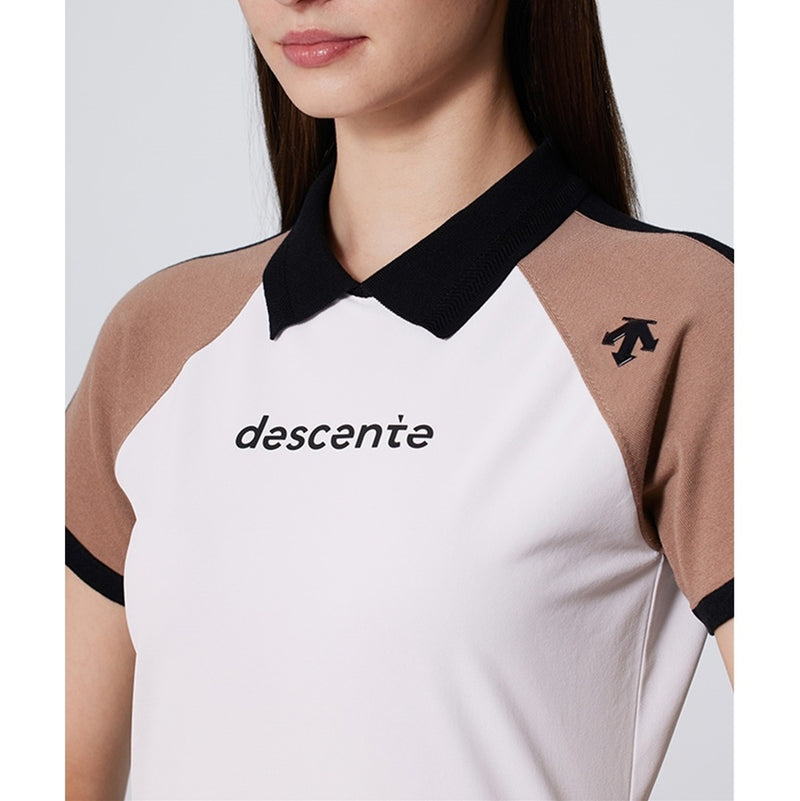 ベストスポーツ DESCENTE GOLF（デサントゴルフ）製品。DESCENTE GOLF ハイブリッド半袖シャツ 24SS DGWXJA12