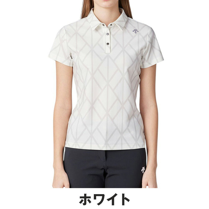 ベストスポーツ DESCENTE GOLF（デサントゴルフ）製品。DESCENTE GOLF アーガイルプリント半袖シャツ 25SS DG5SHS09L
