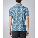 ベストスポーツ DESCENTE GOLF（デサントゴルフ）製品。DESCENTE GOLF アーガイルプリント半袖シャツ 25SS DG5SHS15M