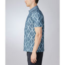 ベストスポーツ DESCENTE GOLF（デサントゴルフ）製品。DESCENTE GOLF アーガイルプリント半袖シャツ 25SS DG5SHS15M