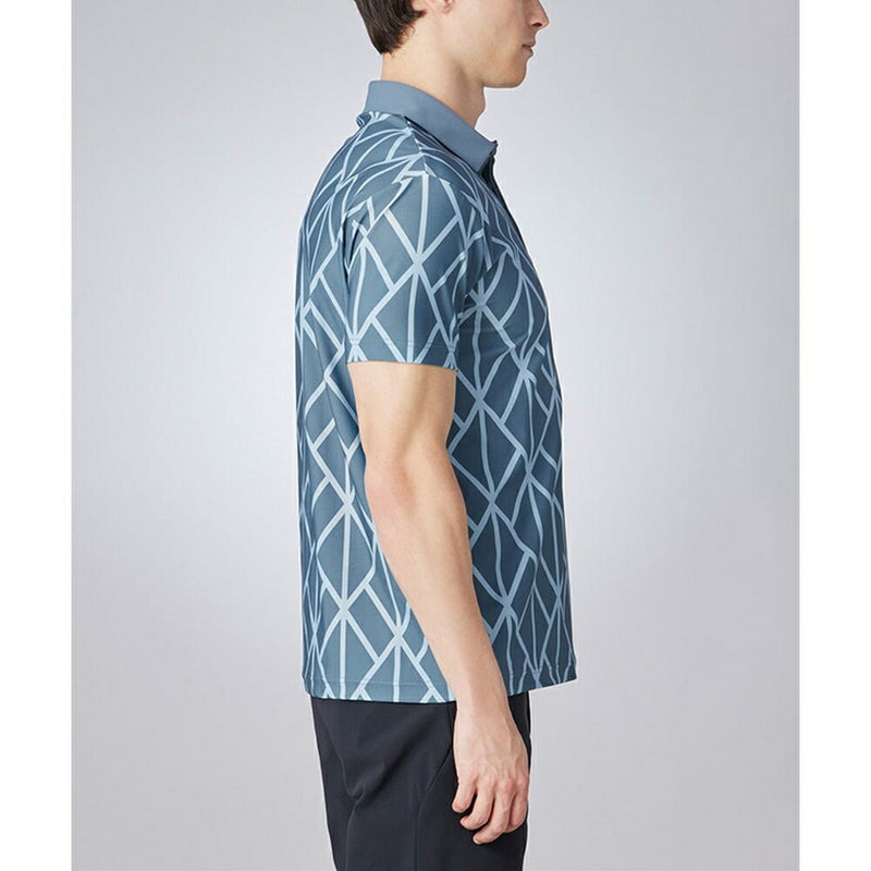 ベストスポーツ DESCENTE GOLF（デサントゴルフ）製品。DESCENTE GOLF アーガイルプリント半袖シャツ 25SS DG5SHS15M