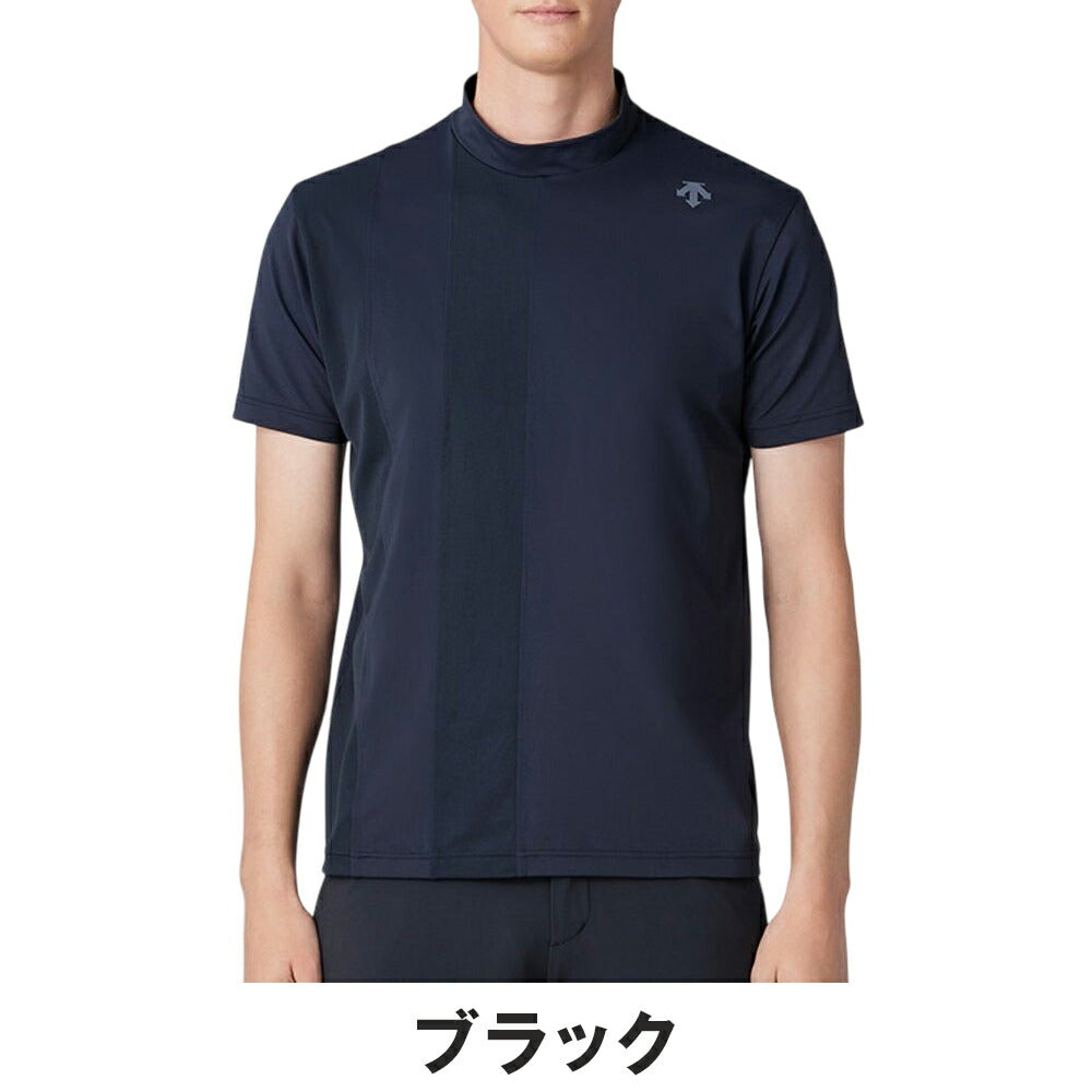 DESCENTE - ☆DESCENTE GOLF 韓国☆半ネックトップス　Sサイズ DESCENTE GOLF モックネックベアスムース半袖シャツ 25SS
